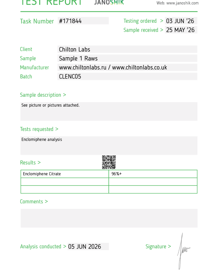 Enclomiphene Citrate 12.5mg (50 tablets)