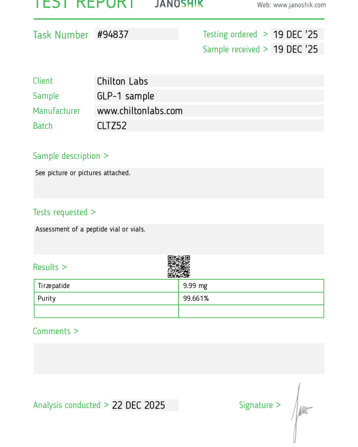 Tirzepatide 10mg (RESTOCK 16 July)